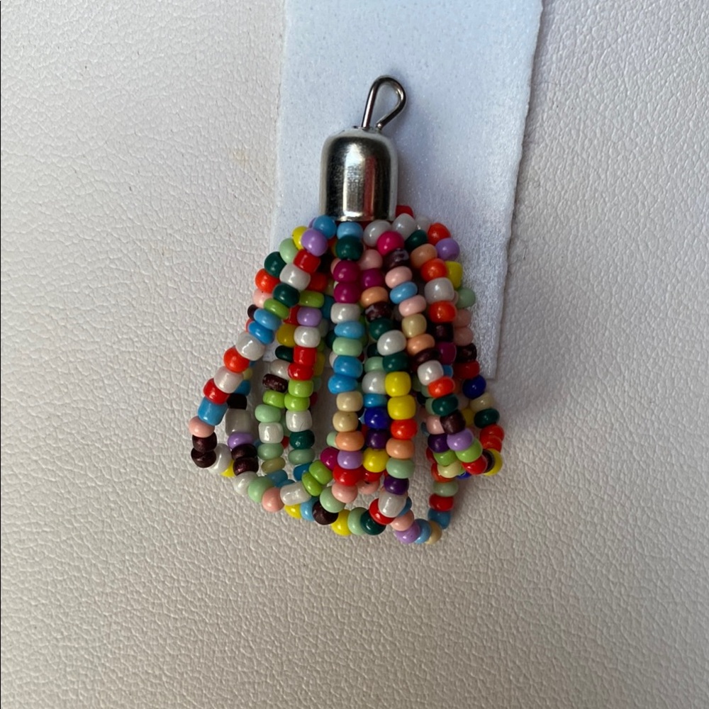 Colorful Beaded Tassel Pendant